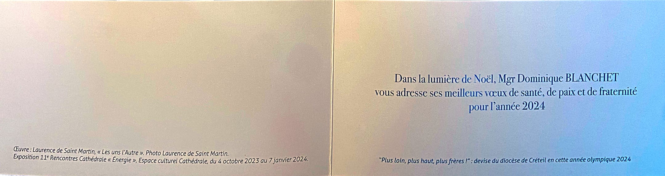 Laurence de Saint Martin st artiste sculpture les uns l'Autre voeux dioc&egrave;se cr&eacute;teil