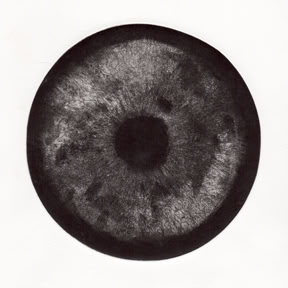 oeil lune eau-forte noir et blanc estampe cuivre papier dessin laurence de Saint Martin artiste affiche peinture d&eacute;co