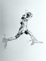 gravure noir et blanc plage famille estampe eau-forte aquatinte laurence de Saint Martin artiste yvelines estampes