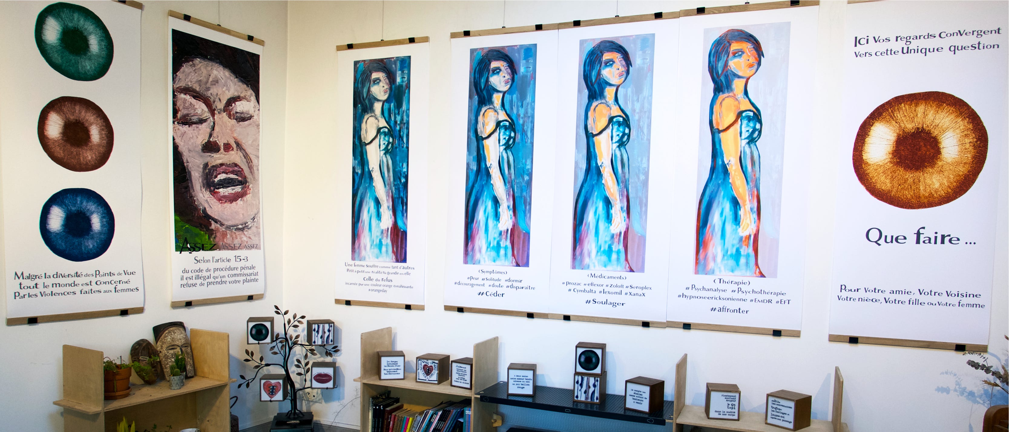 les 7 kak&eacute;monos violences faites aux femmes